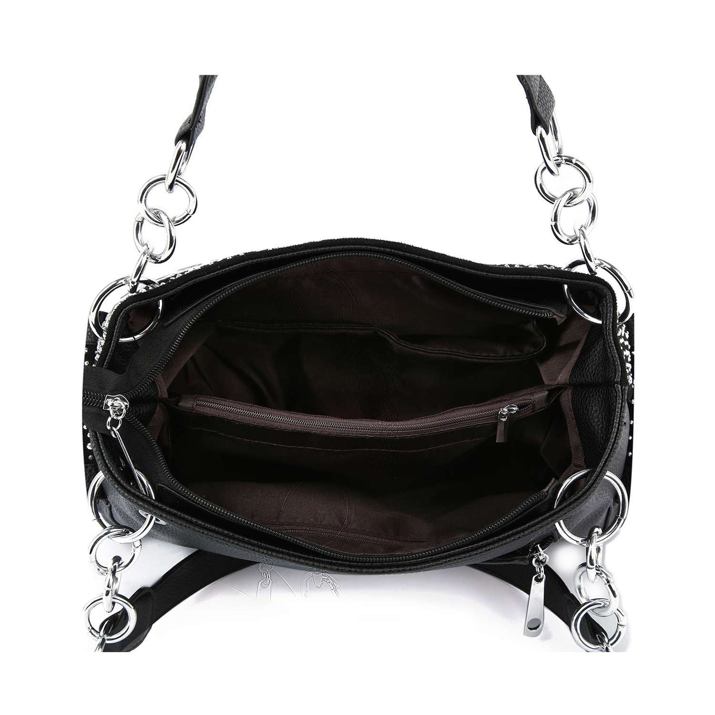 Midnight Sparkle Glamorous Ombre Rhinestone Patterned Fashion Handbag