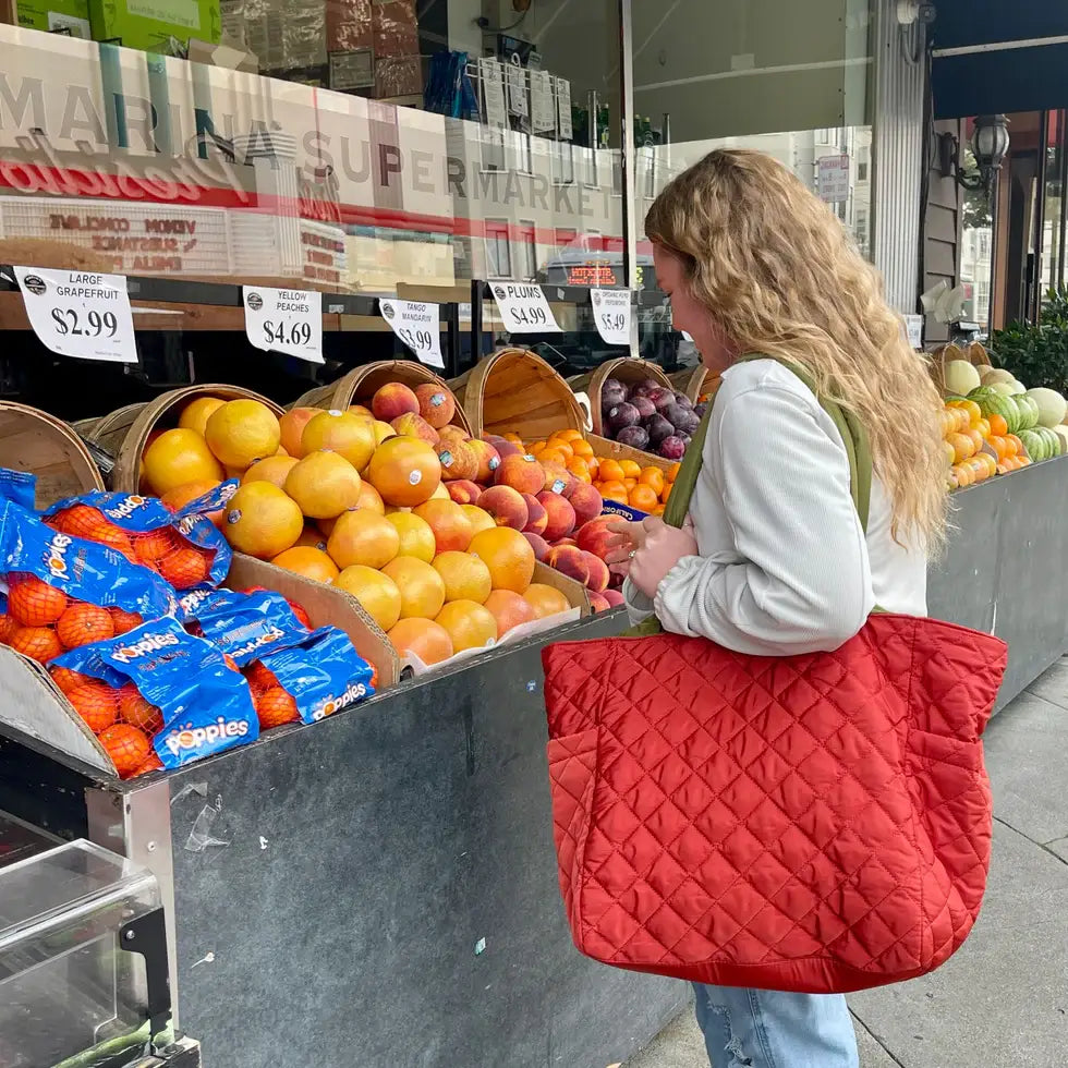 R. Grace:Oversized Reversible Nylon Tote