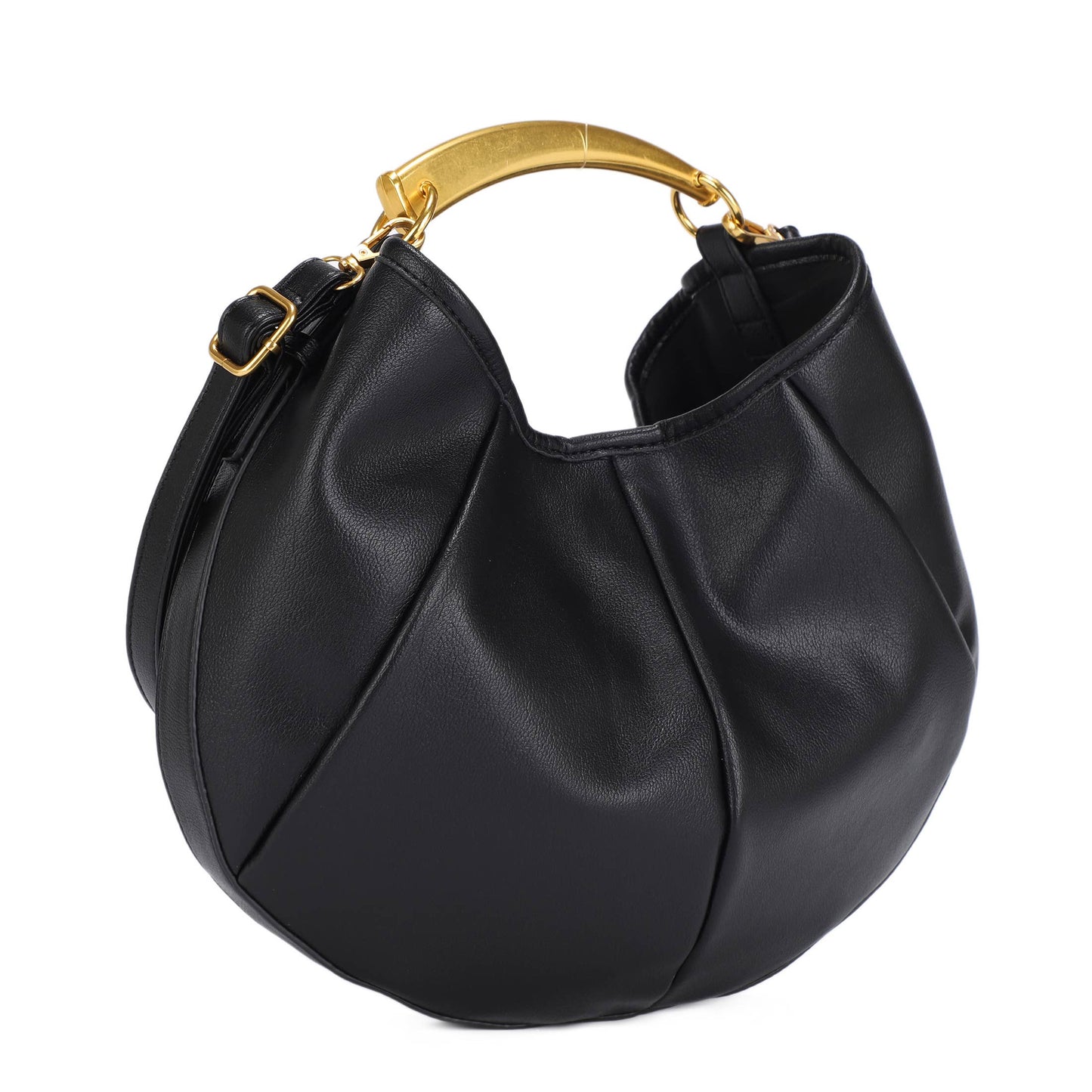 The Sophia:Gold Handle Purse
