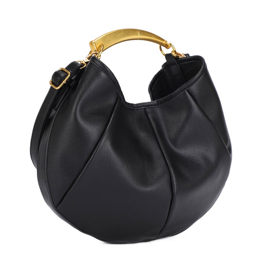 The Sophia:Gold Handle Purse
