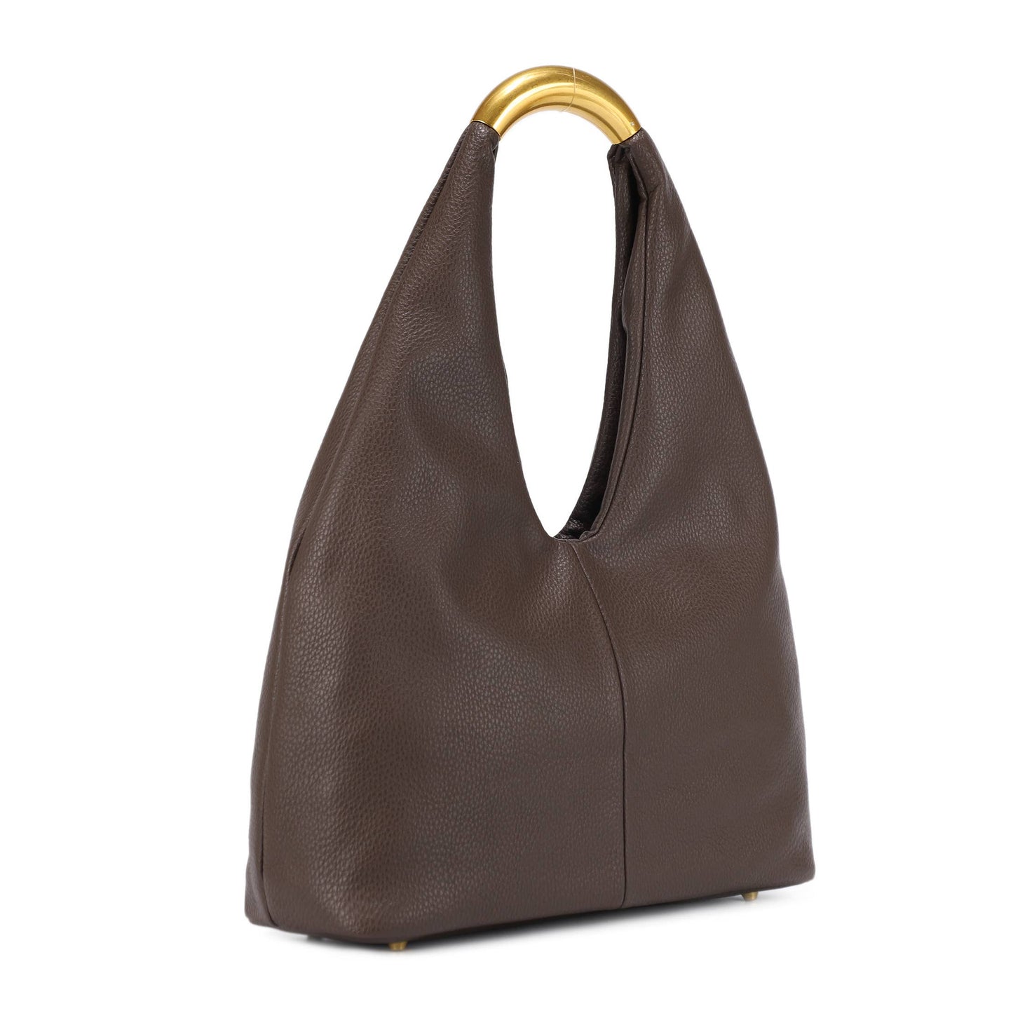 The Lauren: Gold handle Hobo Purse
