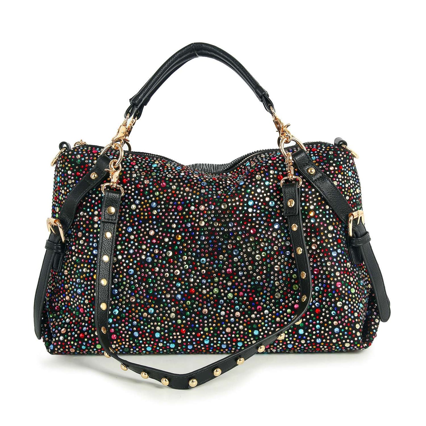 Decorated Sparkling Rhinestone Satchel Handbag