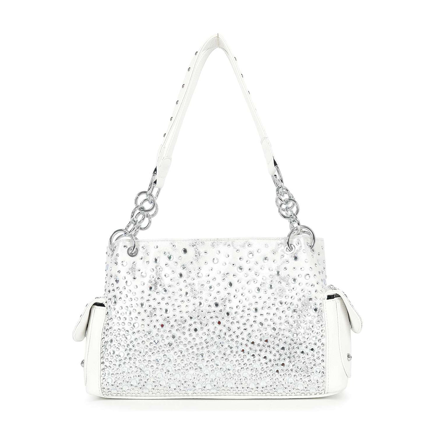 Midnight Sparkle Glamorous Ombre Rhinestone Patterned Fashion Handbag