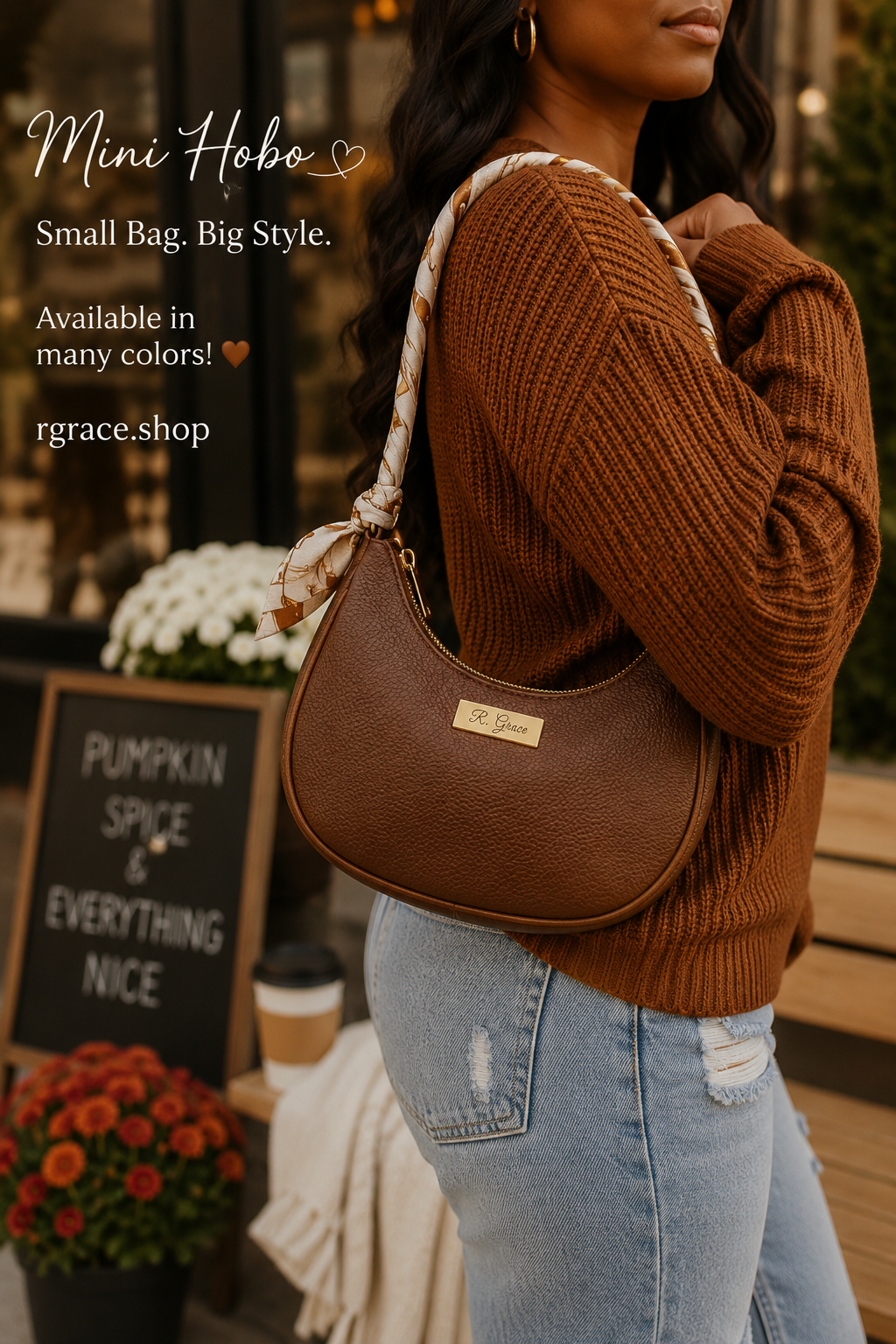 R. Grace Mini Hobo Purse