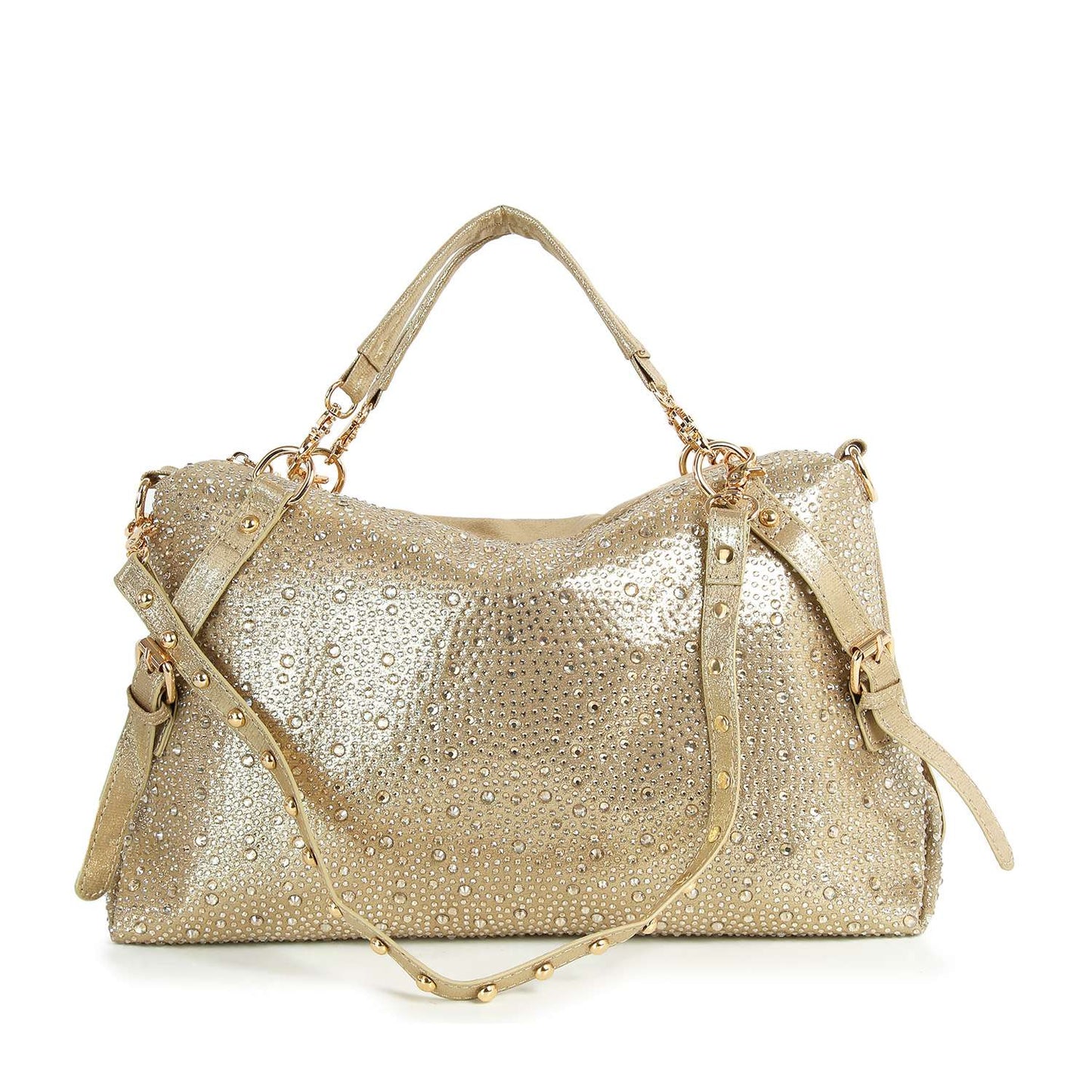 Decorated Sparkling Rhinestone Satchel Handbag