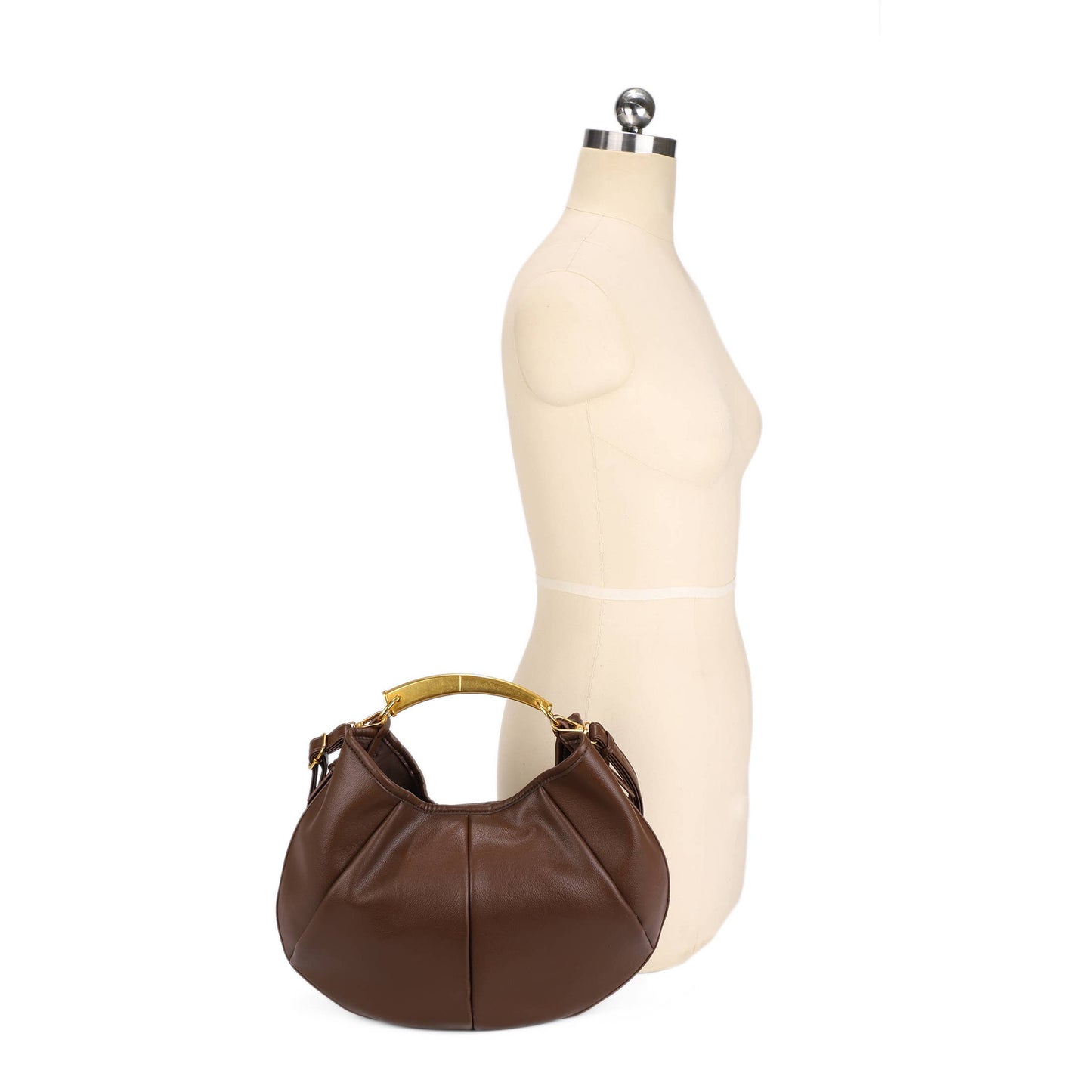 The Sophia:Gold Handle Purse
