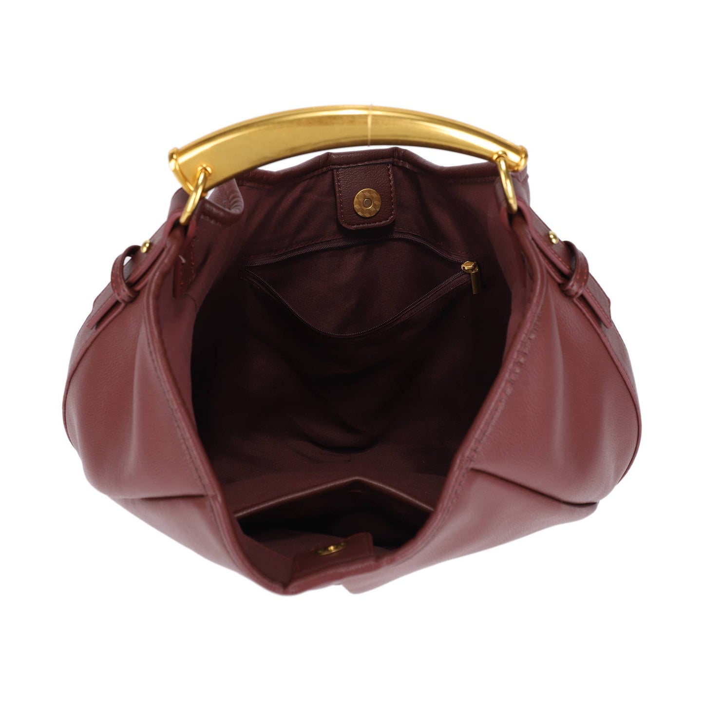 The Sophia:Gold Handle Purse