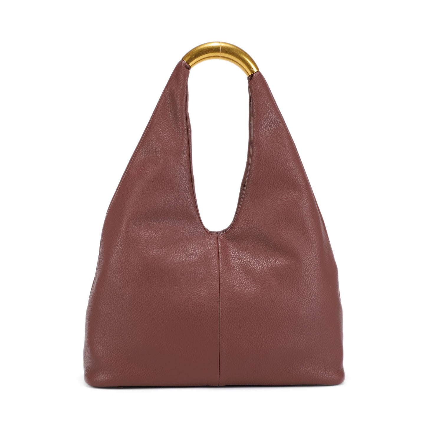 The Lauren: Gold handle Hobo Purse
