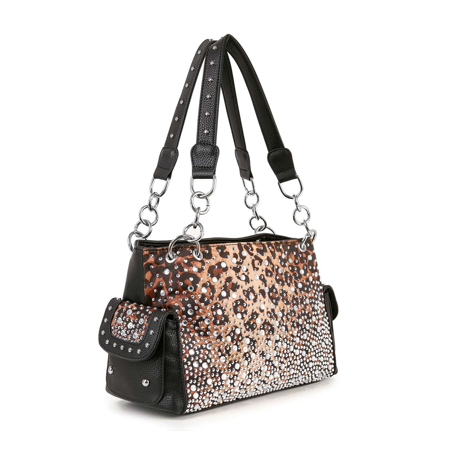 Midnight Sparkle Glamorous Ombre Rhinestone Patterned Fashion Handbag