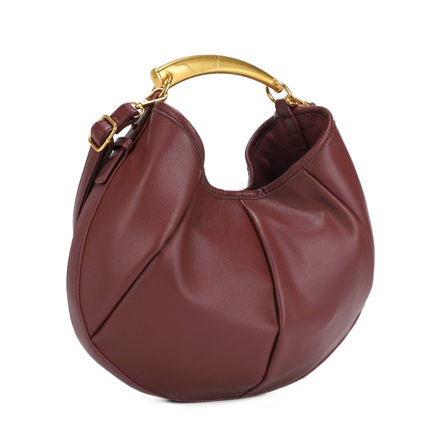 The Sophia:Gold Handle Purse