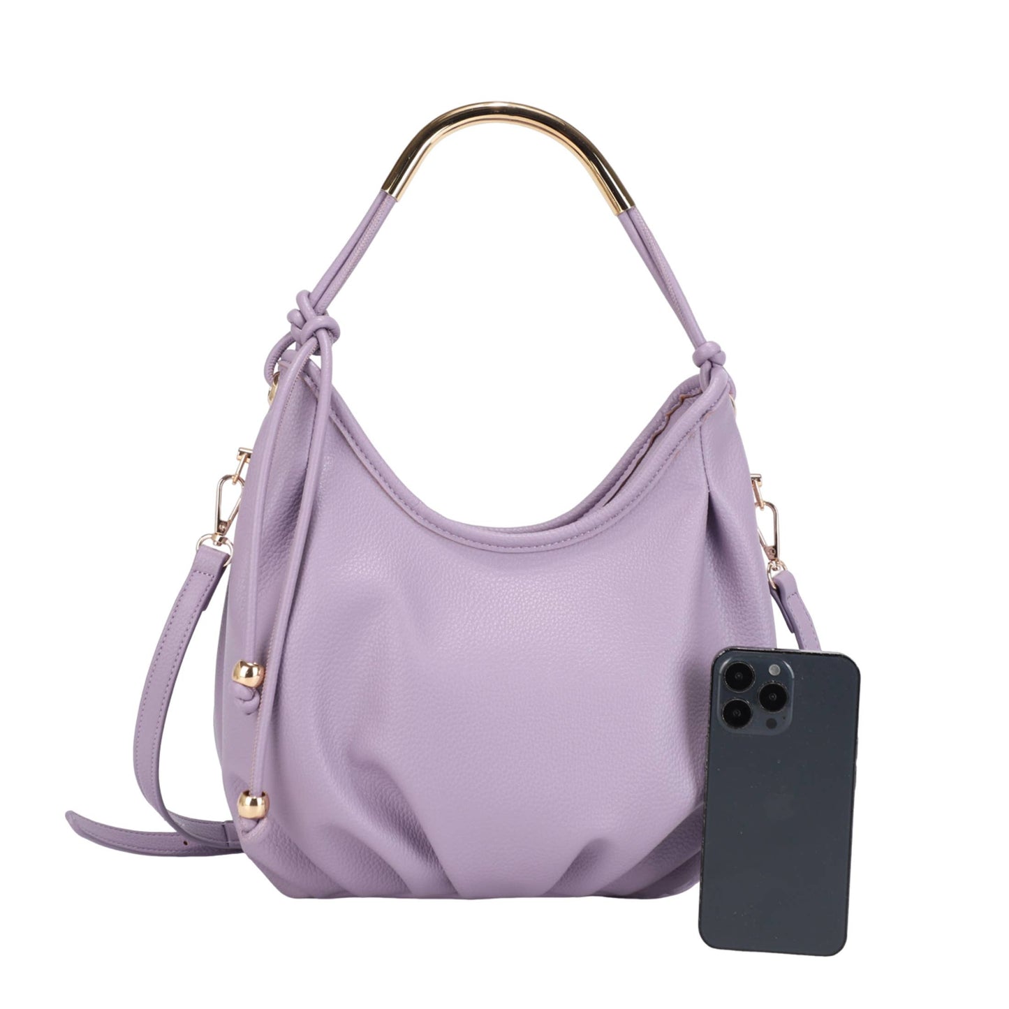 The Liz: Gold Handle Hobo