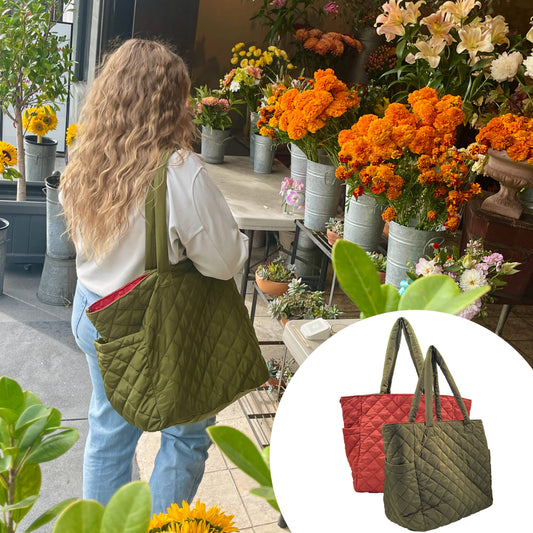 R. Grace:Oversized Reversible Nylon Tote