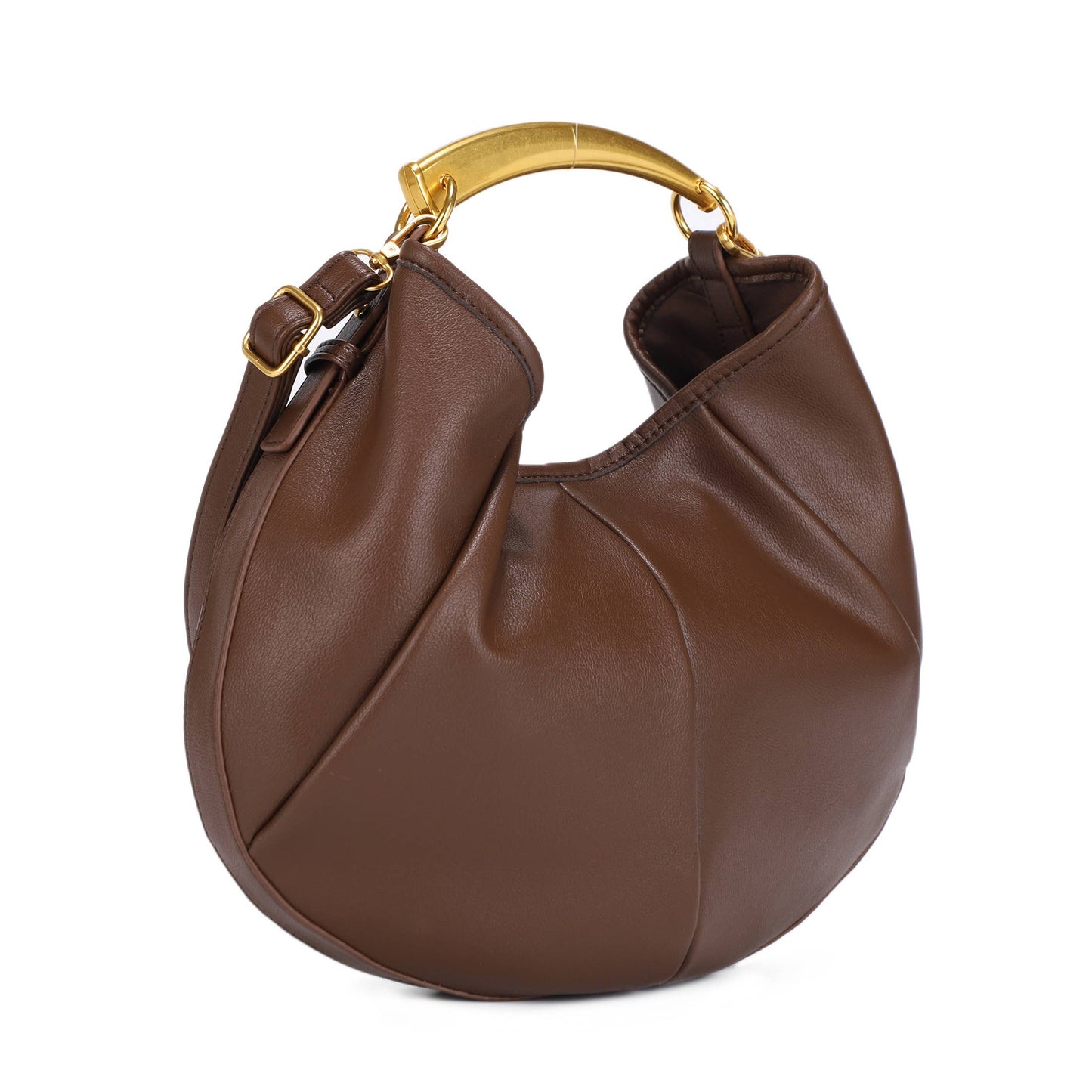 The Sophia:Gold Handle Purse