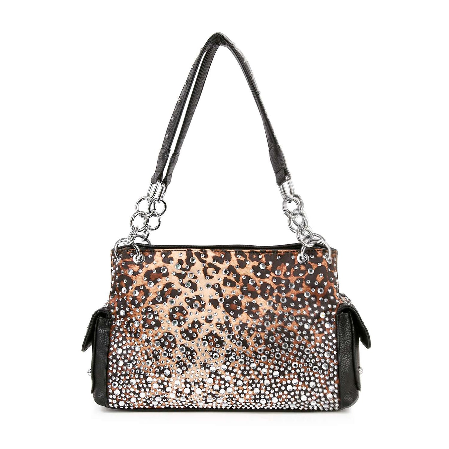 Midnight Sparkle Glamorous Ombre Rhinestone Patterned Fashion Handbag