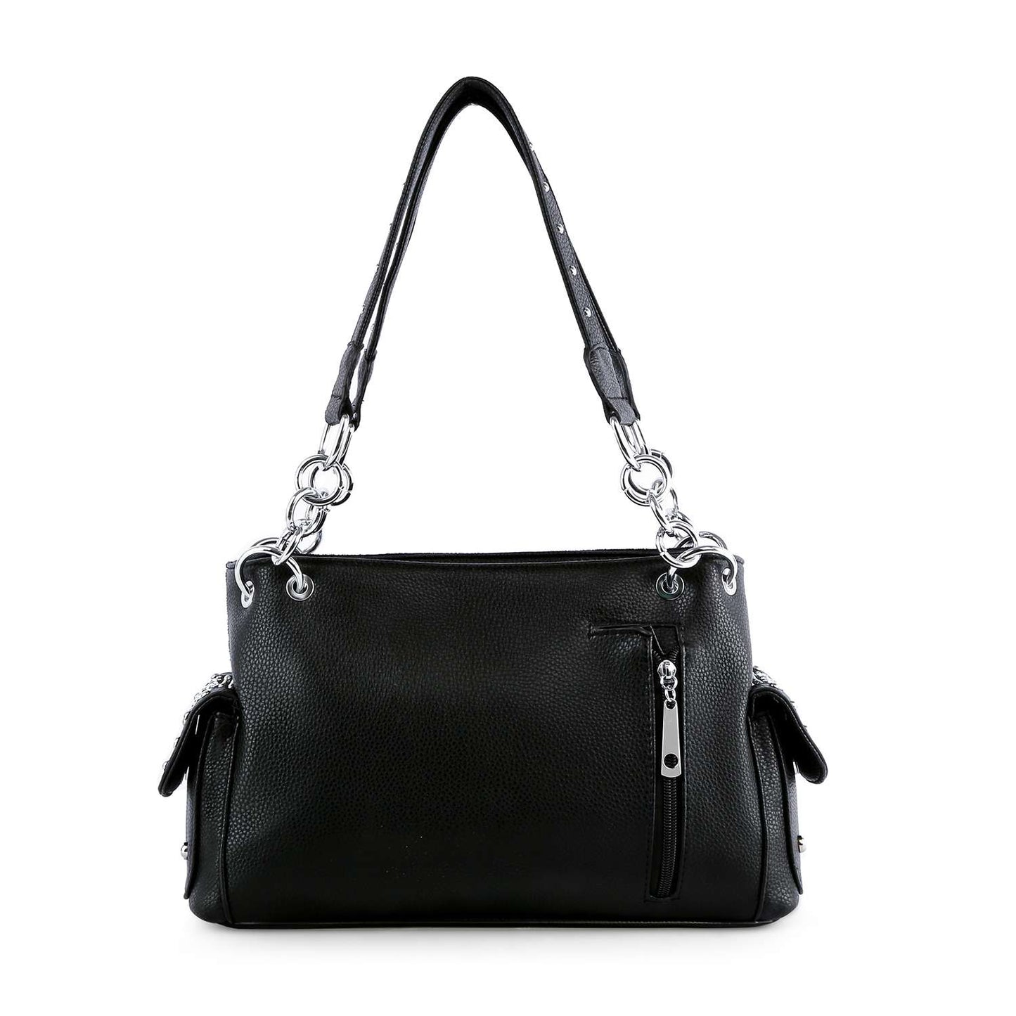 Midnight Sparkle Glamorous Ombre Rhinestone Patterned Fashion Handbag