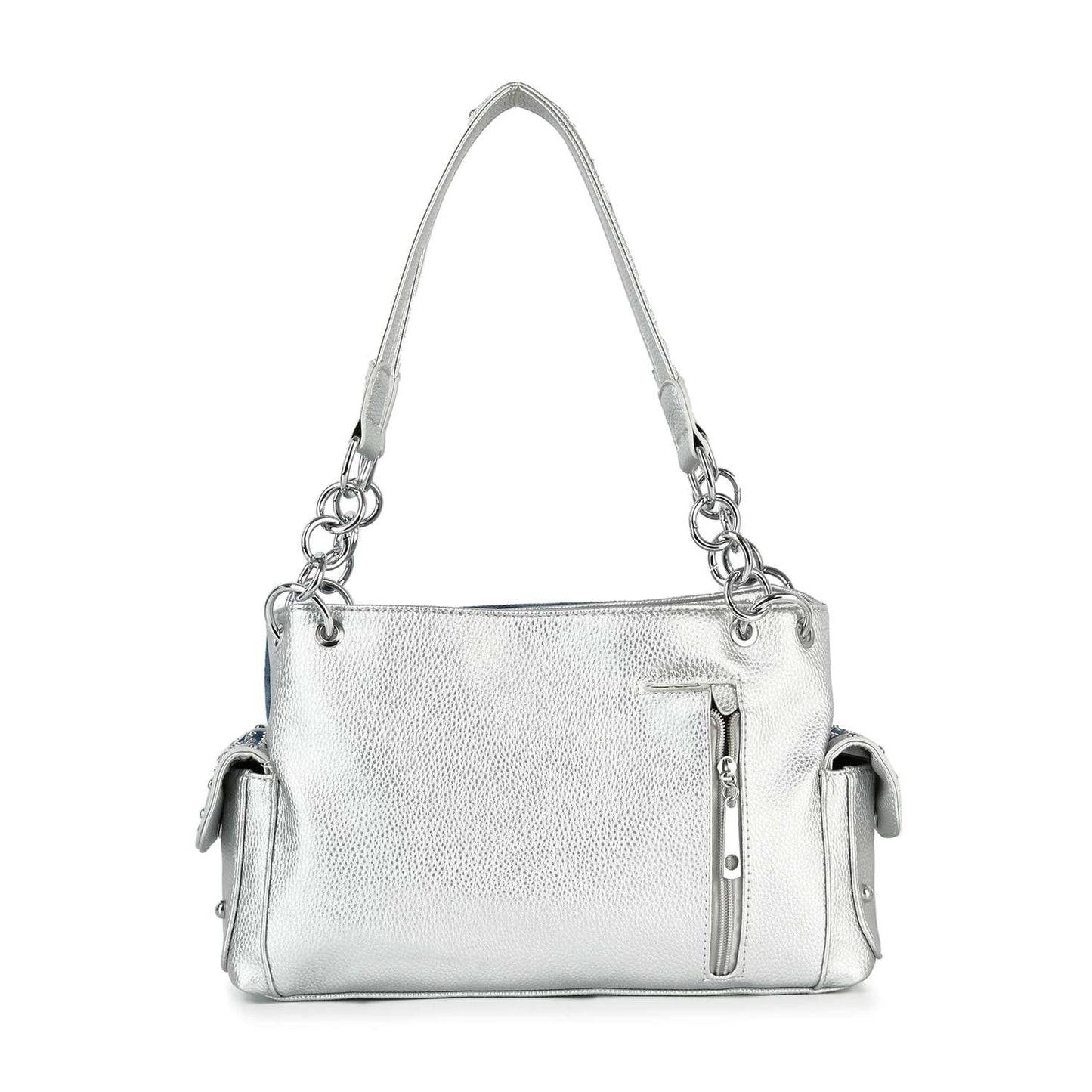 Midnight Sparkle Glamorous Ombre Rhinestone Patterned Fashion Handbag